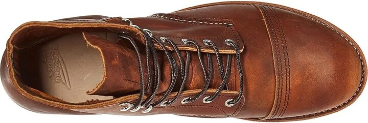 Red Wing Heritage 6 Iron Ranger Lug Men's Lace-up Boots Copper Rough Tough : 7 D (M), Leather - Image 3