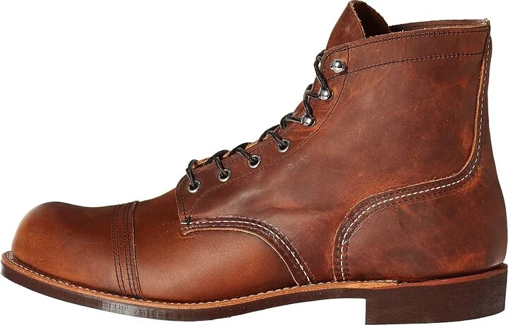 Red Wing Heritage 6 Iron Ranger Lug Men's Lace-up Boots Copper Rough Tough : 7 D (M), Leather - Image 7