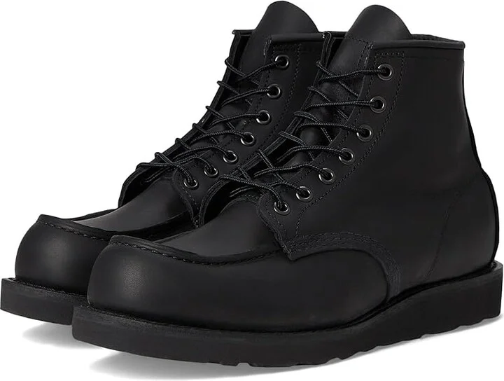 Red Wing Heritage 6 Moc Toe Men's Boots Black Harness : 7.5 D (M), Leather/Rubber