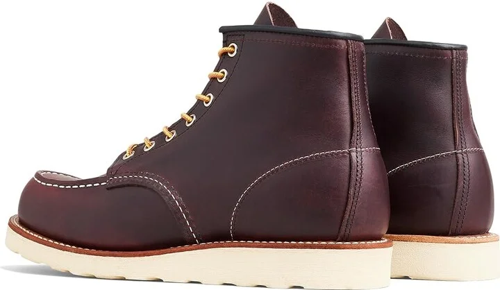 Red Wing Heritage 6 Moc Toe Men's Lace-up Boots Black Cherry Excalibur : 7 D (M), Leather - Image 3