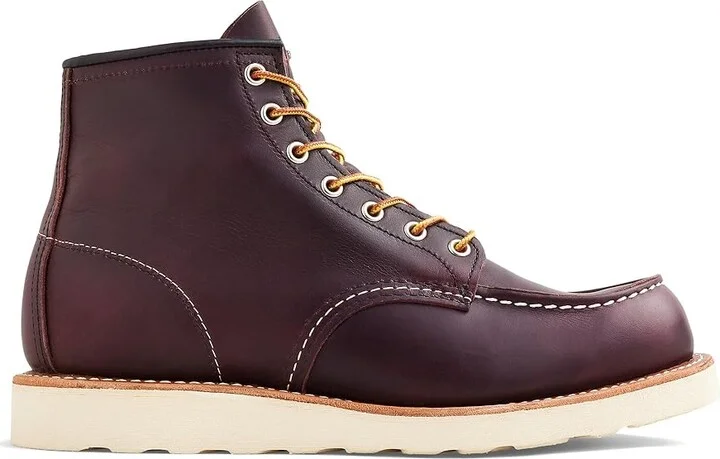 Red Wing Heritage 6 Moc Toe Men's Lace-up Boots Black Cherry Excalibur : 7 D (M), Leather - Image 4