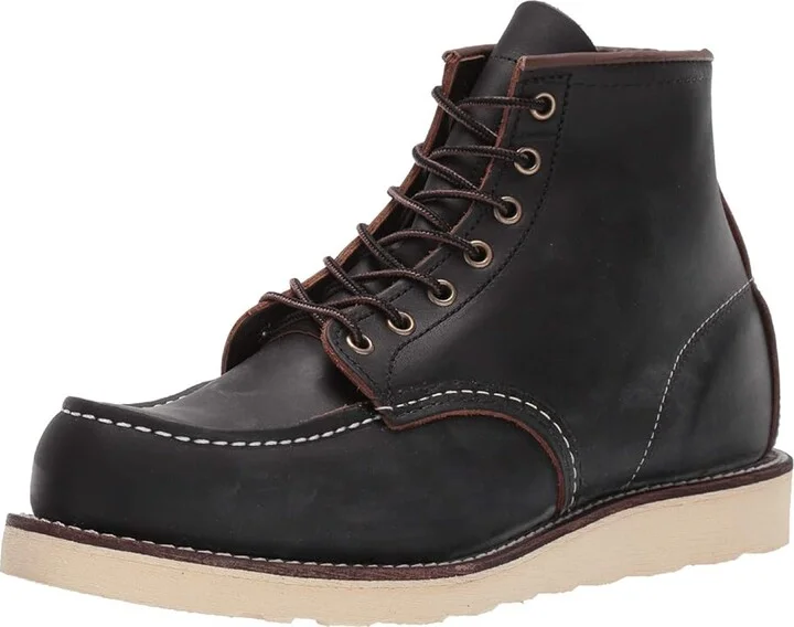 Red Wing Heritage 6 Moc Toe Men's Lace-up Boots Black Prairie : 7 D (M), Leather - Image 2