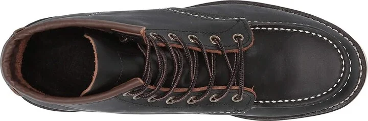 Red Wing Heritage 6 Moc Toe Men's Lace-up Boots Black Prairie : 7 D (M), Leather - Image 3