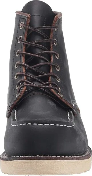 Red Wing Heritage 6 Moc Toe Men's Lace-up Boots Black Prairie : 7 D (M), Leather - Image 6