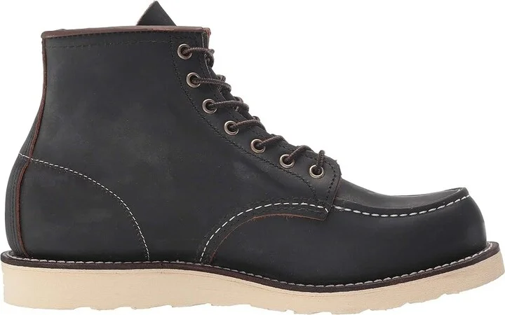 Red Wing Heritage 6 Moc Toe Men's Lace-up Boots Black Prairie : 7 D (M), Leather - Image 8