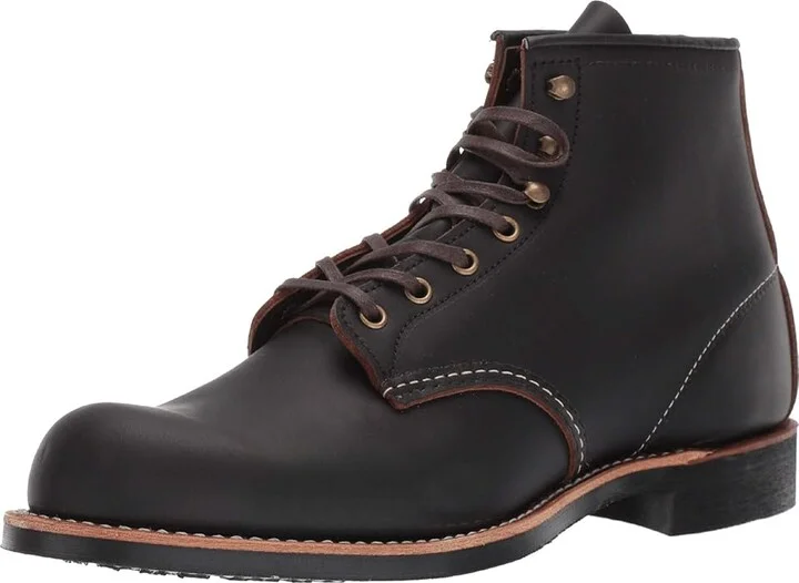 Red Wing Heritage Blacksmith Men's Lace up casual Shoes Black Prairie : 7 D (M), Leather - Image 2