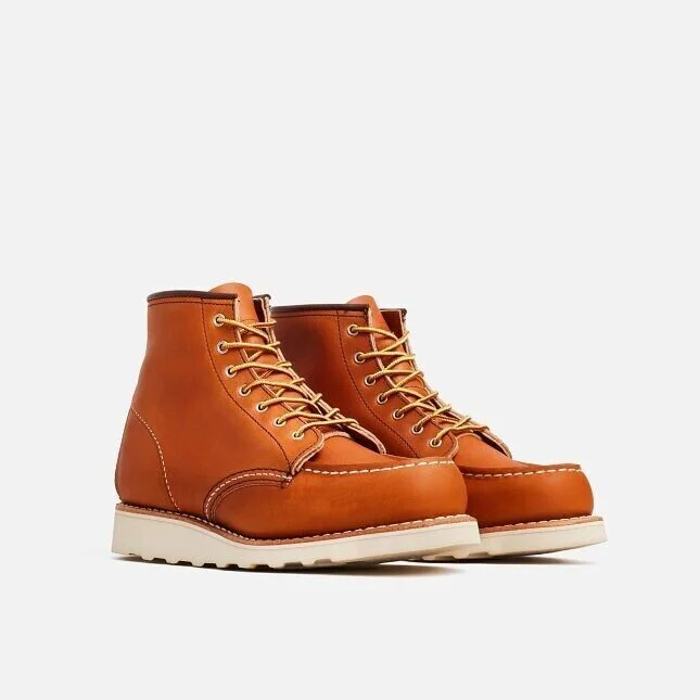 Red Wing Heritage Classic 3375 Women 10 Brown Leather Moc Toe 6-Inch Ankle Boots
