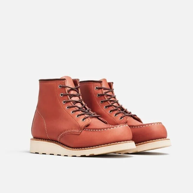 Red Wing Heritage Classic 3425 Women's Auburn Leather Moc Toe 6-Inch Ankle Boots