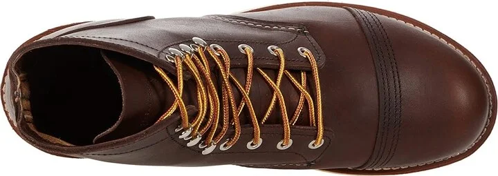 Red Wing Heritage Iron Ranger Traction Tred Men's Shoes Amber Harness : 7 D (M), Leather - Image 2