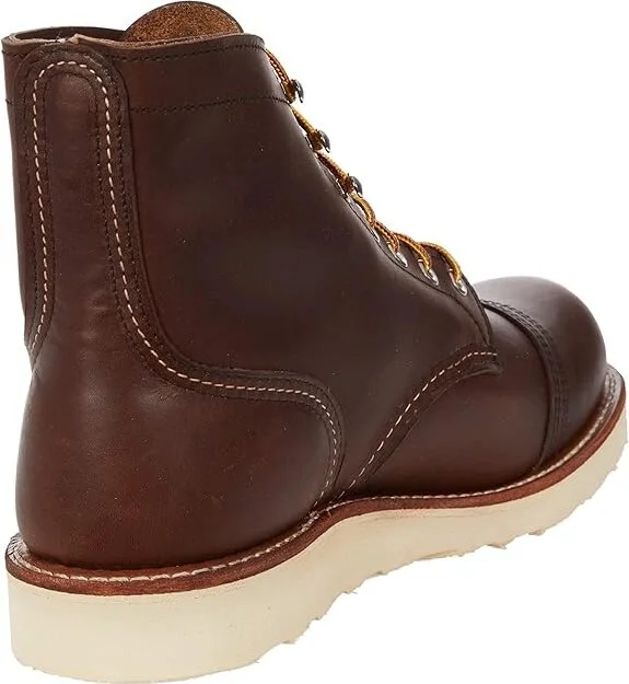 Red Wing Heritage Iron Ranger Traction Tred Men's Shoes Amber Harness : 7 D (M), Leather - Image 4