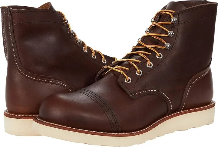 Red Wing Heritage Iron Ranger Traction Tred Men's Shoes Amber Harness : 7 D (M), Leather