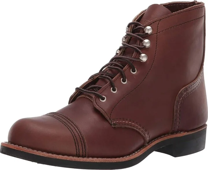 Red Wing Heritage Iron Ranger Women's Lace-up Boots Amber Harness : 5 M (B), Leather - Image 2