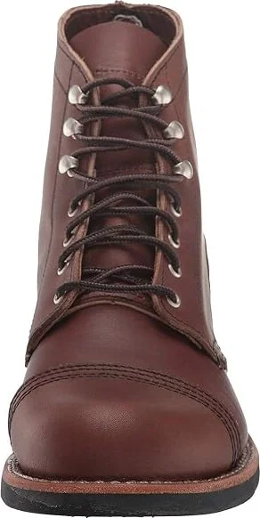 Red Wing Heritage Iron Ranger Women's Lace-up Boots Amber Harness : 5 M (B), Leather - Image 6