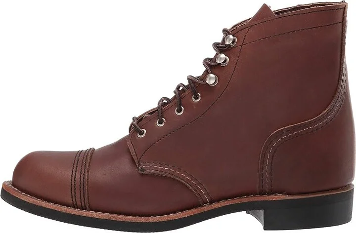 Red Wing Heritage Iron Ranger Women's Lace-up Boots Amber Harness : 5 M (B), Leather - Image 7