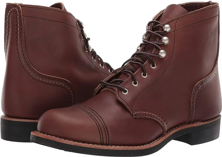 Red Wing Heritage Iron Ranger Women's Lace-up Boots Amber Harness : 5 M (B), Leather