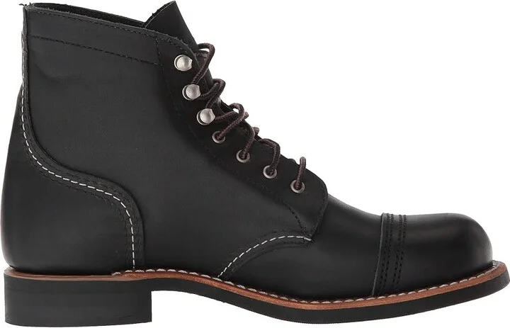Red Wing Heritage Iron Ranger Women's Lace-up Boots Black Boundary : 5 M (B), Leather - Image 8