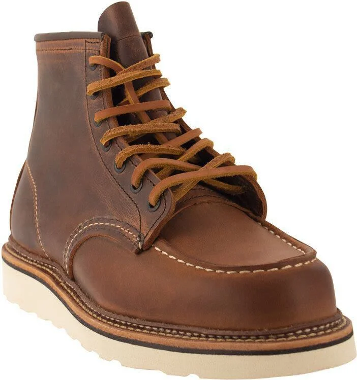 Red Wing Shoes Classic Moc - Rough And Tough Leather Boot - Image 2