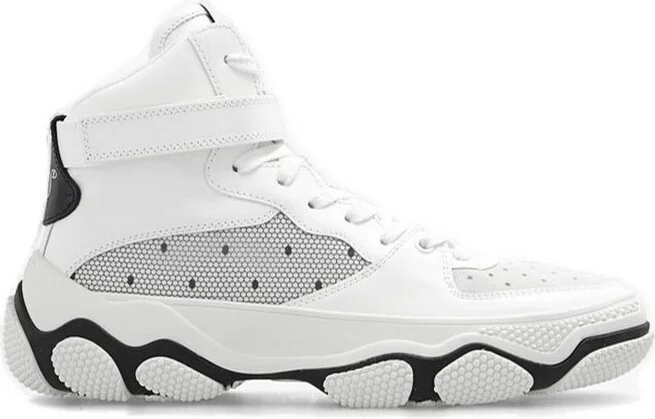 REDValentino Lace Panelled High-Top Sneakers