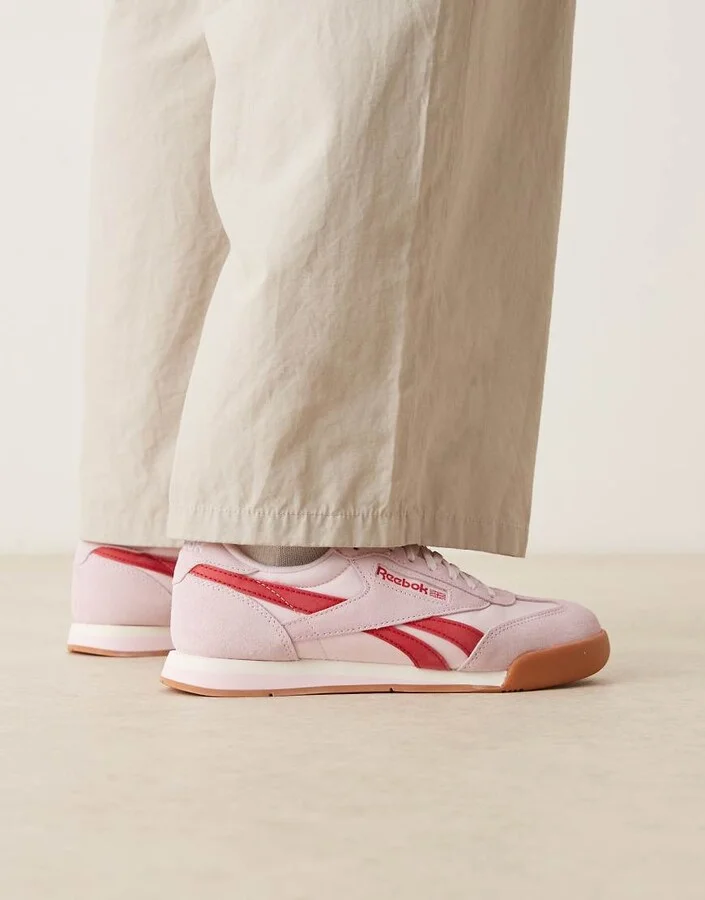 Reebok Campio XT sneakers in pink with gumsoles - Image 3