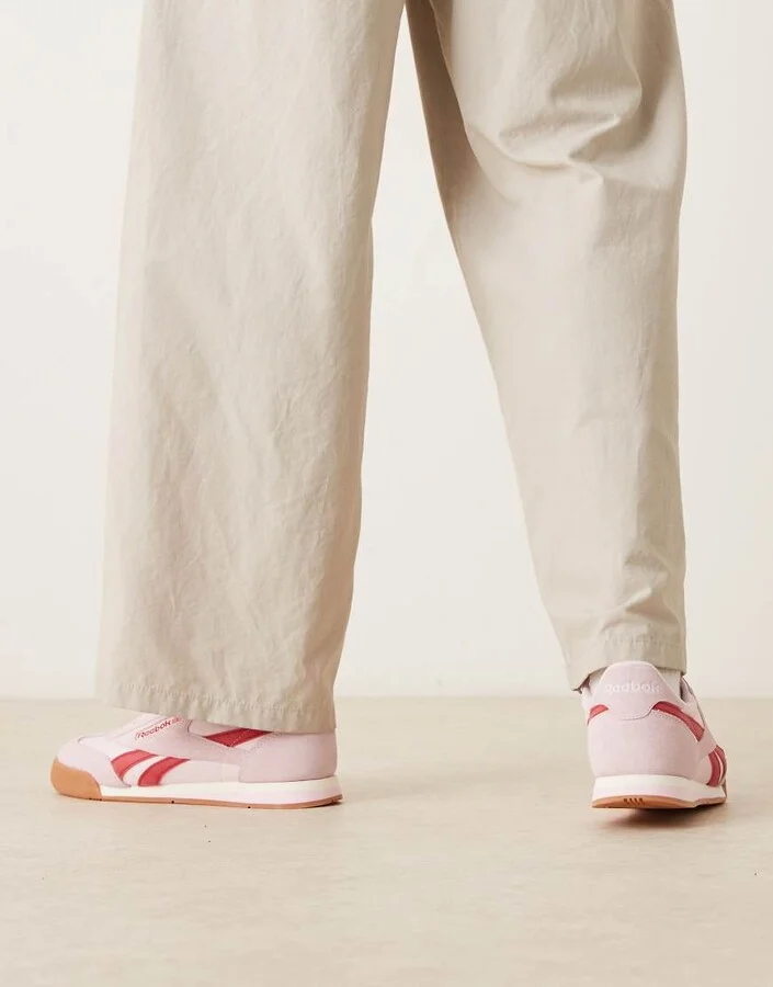 Reebok Campio XT sneakers in pink with gumsoles - Image 4