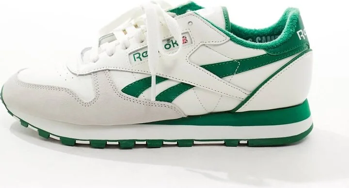 Reebok Classic Leather 1983 Vintage sneakers in white with green detail - Image 2