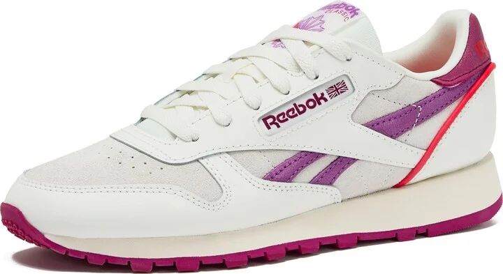 Reebok Classic Leather Sneakers for Women - Black or White Tennis Shoes Womens Size 5 to 12