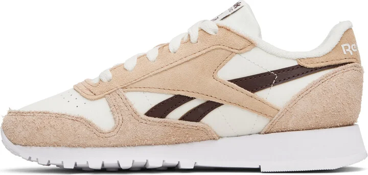 Reebok Classics Beige Classic Leather Sneakers - Image 3
