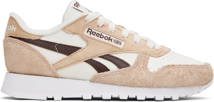 Reebok Classics Beige Classic Leather Sneakers