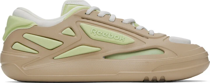 Reebok Classics Beige & Green Future Club C Sneakers