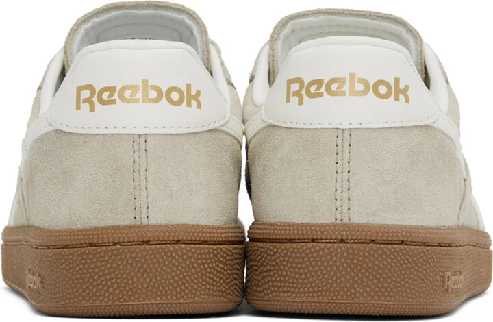 Reebok Classics Beige & White Club C Grounds UK Sneakers - Image 2