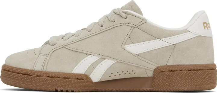 Reebok Classics Beige & White Club C Grounds UK Sneakers - Image 3