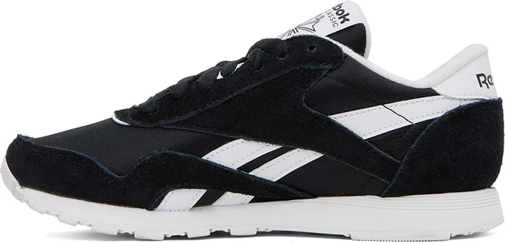 Reebok Classics Black Classic Nylon Sneakers - Image 3