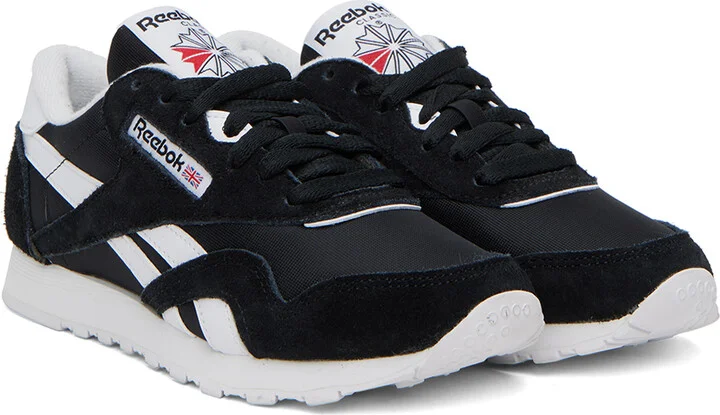 Reebok Classics Black Classic Nylon Sneakers - Image 4