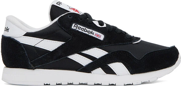 Reebok Classics Black Classic Nylon Sneakers