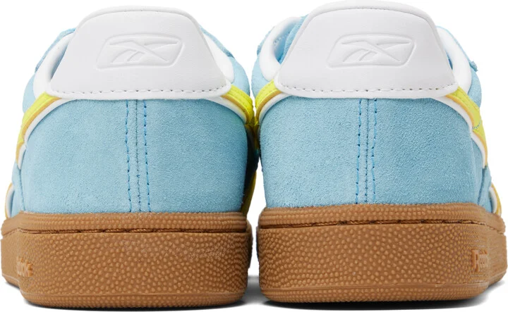 Reebok Classics Blue & Yellow Club C Grounds UK Sneakers - Image 2