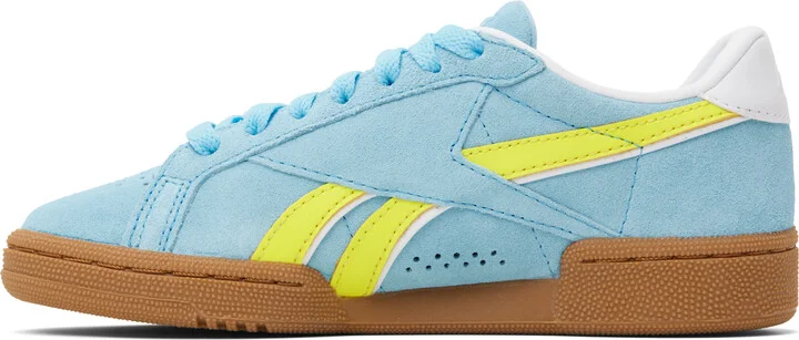 Reebok Classics Blue & Yellow Club C Grounds UK Sneakers - Image 3