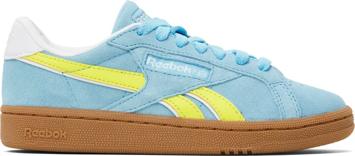 Reebok Classics Blue & Yellow Club C Grounds UK Sneakers