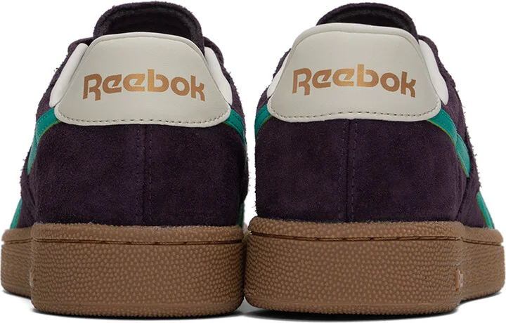 Reebok Classics Burgundy & Blue Club C Grounds UK Sneakers - Image 2