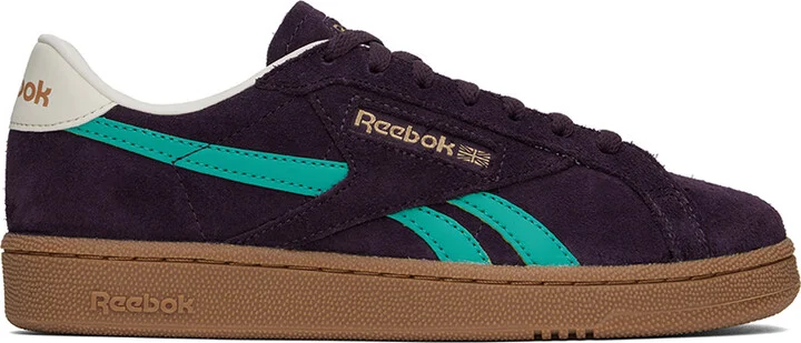 Reebok Classics Burgundy & Blue Club C Grounds UK Sneakers