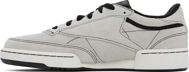Reebok Classics Gray Club C 85 Vintage Sneakers - Image 3