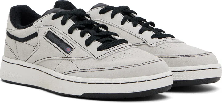 Reebok Classics Gray Club C 85 Vintage Sneakers - Image 4