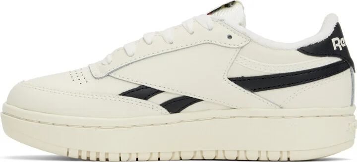 Reebok Classics Off-White & Black Club C Double Revenge Sneakers - Image 3