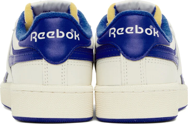 Reebok Classics Off-White & Blue Club C Revenge Sneakers - Image 2