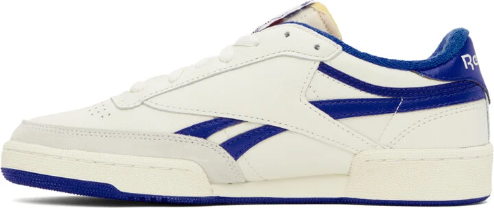 Reebok Classics Off-White & Blue Club C Revenge Sneakers - Image 3