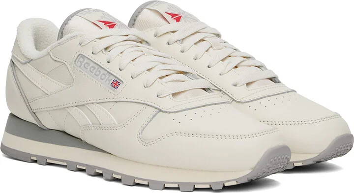 Reebok Classics Off-White Classic Leather 1983 Vintage Sneakers - Image 4