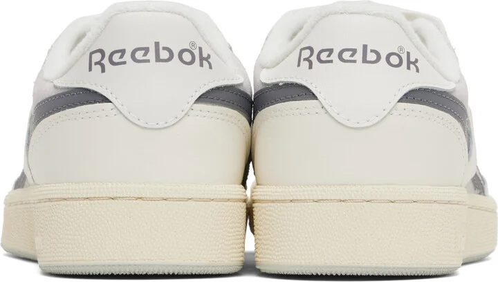 Reebok Classics Off-White & Gray Club C Revenge Vintage II Sneakers - Image 2