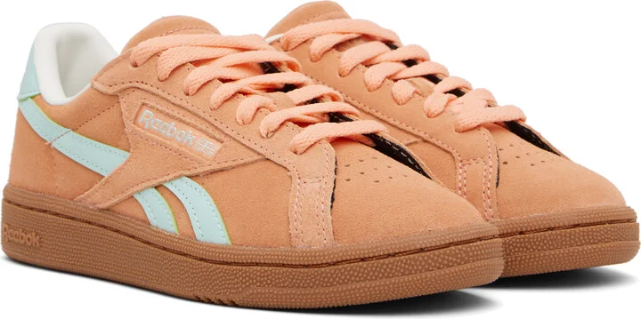 Reebok Classics Orange & Blue Club C Grounds UK Sneakers - Image 4