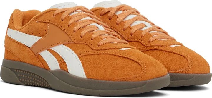 Reebok Classics Orange & White Hammer Street Sneakers - Image 4