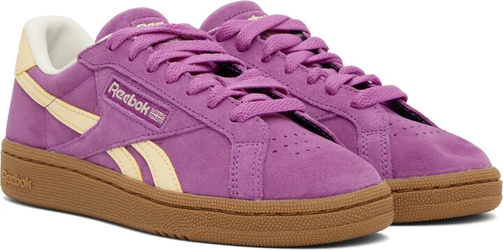 Reebok Classics Purple Club C Grounds UK Sneakers - Image 4
