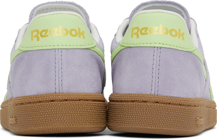 Reebok Classics Purple & Green Club C Grounds UK Sneakers - Image 2